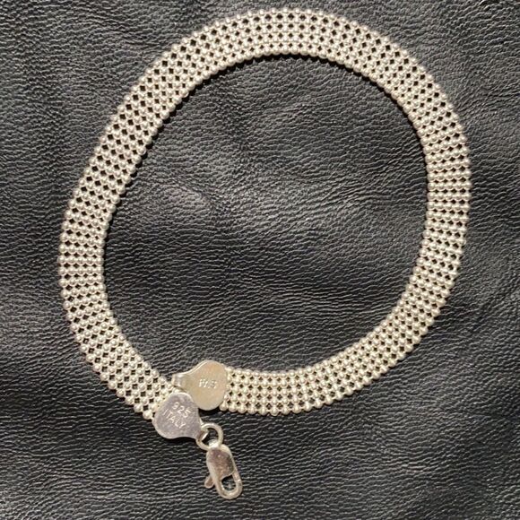 Argento Vivo Sterling Silver Mesh Bracelet - Picture 16 of 16